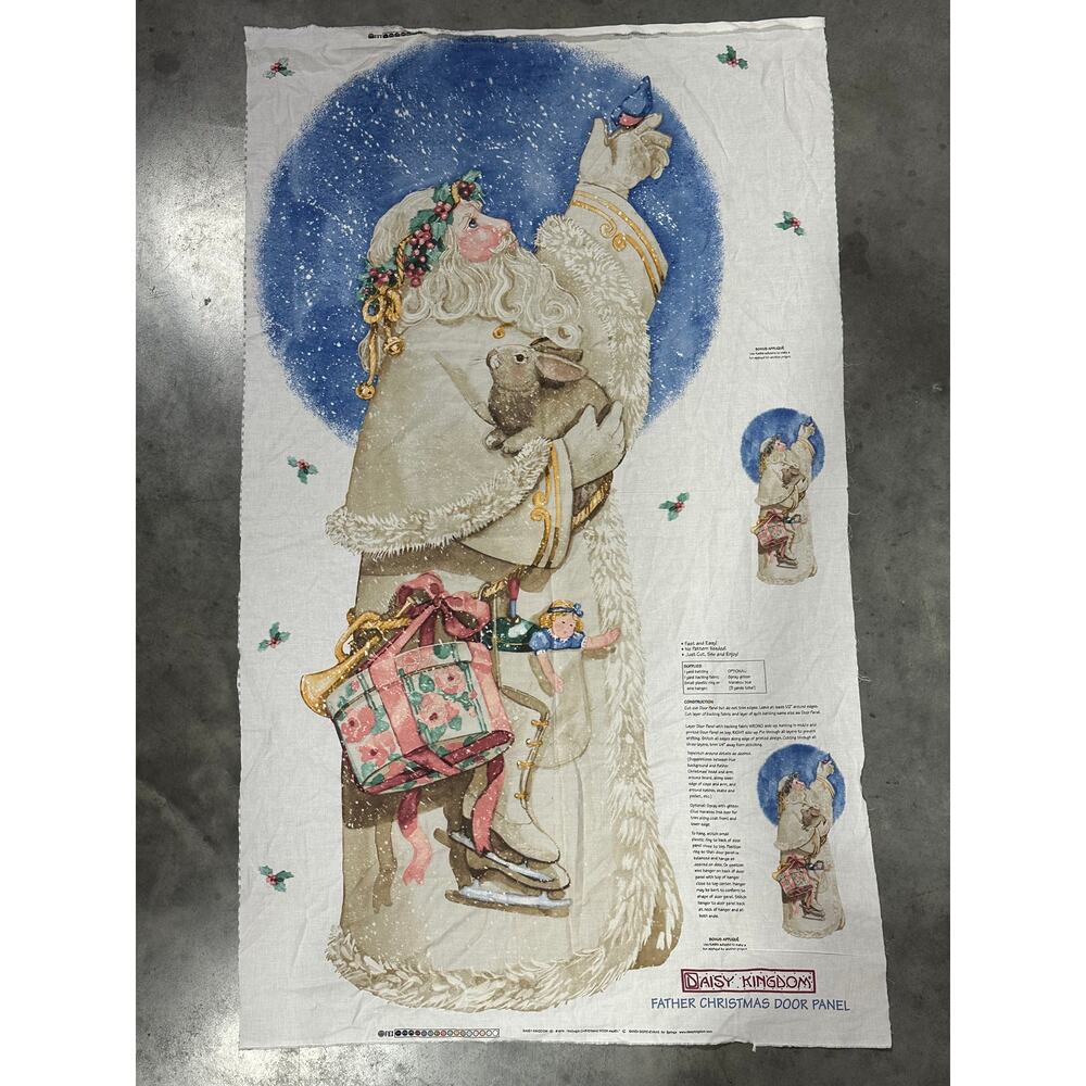 Father Christmas Door Panel, Fabric Panel, Daisy Kingdom, Craft, ~ 250213-WH 461